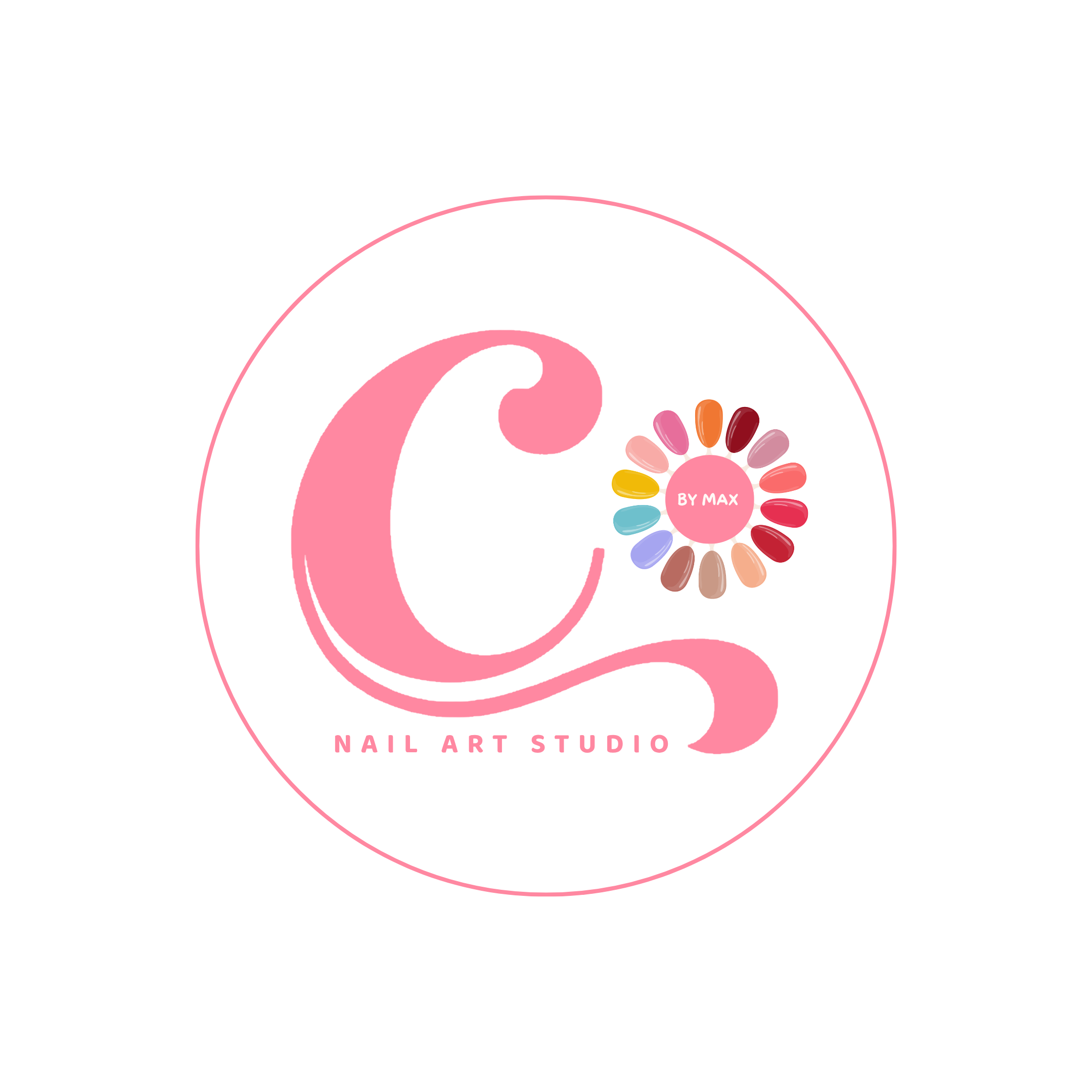 Clawholics by Max nail art studio emblem